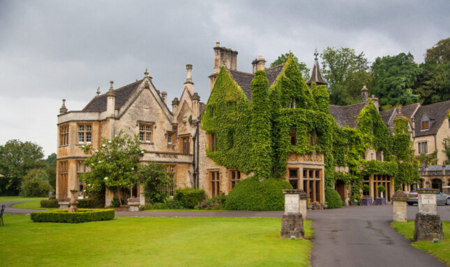 Old house and park